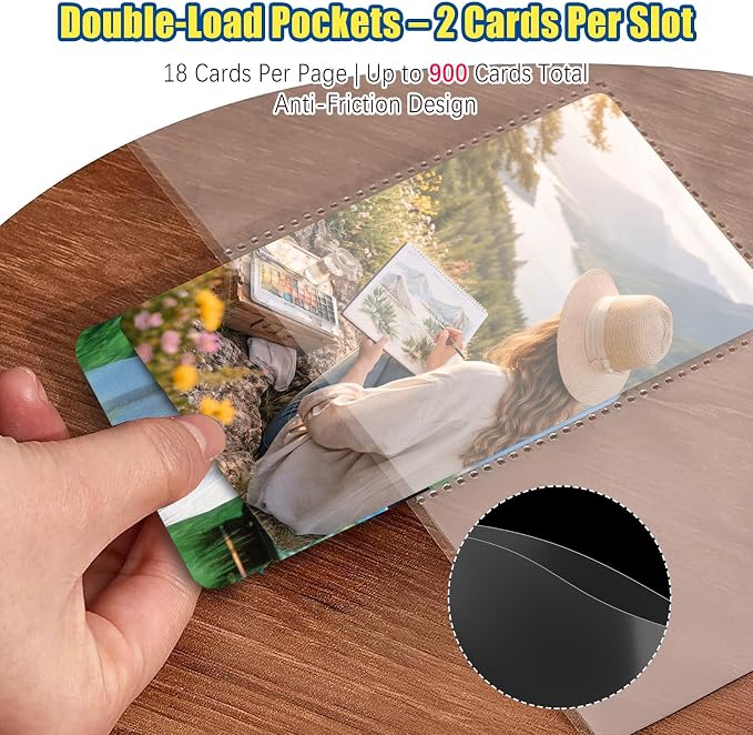 ABLY 900 Pocket Single Sided Card Sleeves, - Image 3