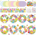 Hollowfly 48 Sets Easter Wreath Craft Kits DIY Wreath Hanging Ornaments Make by Hollowfly