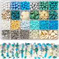 1860Pcs Ocean Beads for Bracelets Making Kit, Sea Turtle Shell Starfish Shape by JJzxwish