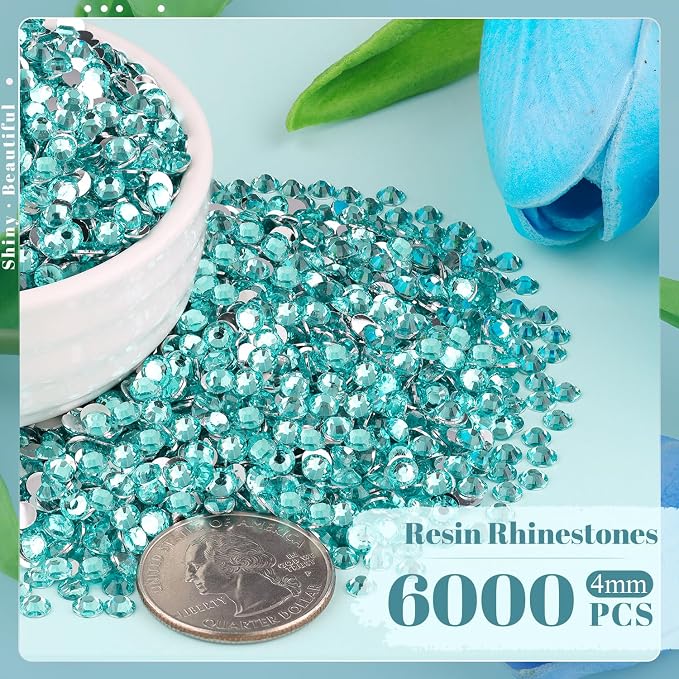 6000PCS 4mm Resin Rhinestones Bulk - Image 2