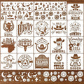 AFRITEE Western Cowboy Stencils by AFRITEE