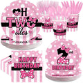 168Pcs Pink Mouse 2nd Birthday Decorations by Greencian