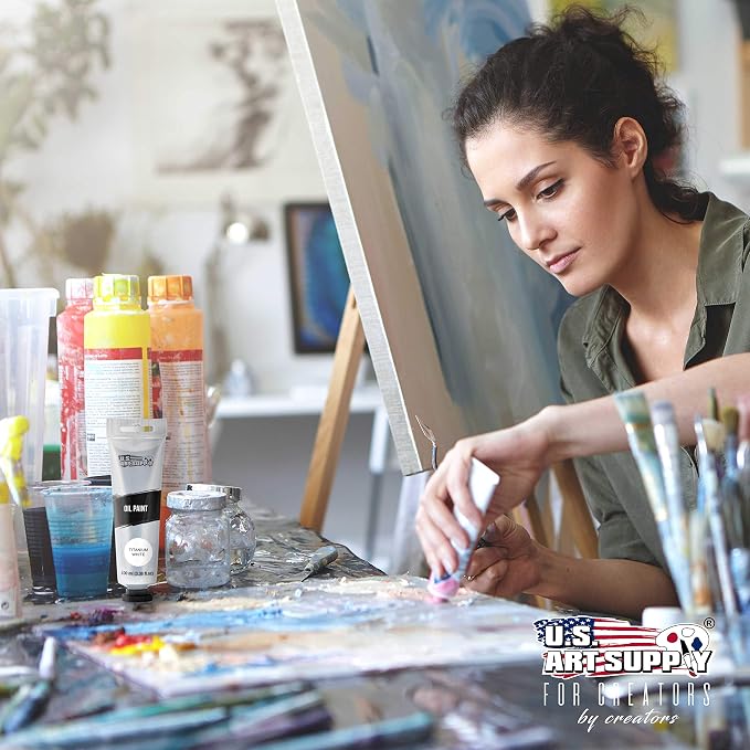 U.S. Art Supply Titanium White Oil Paint - Image 5