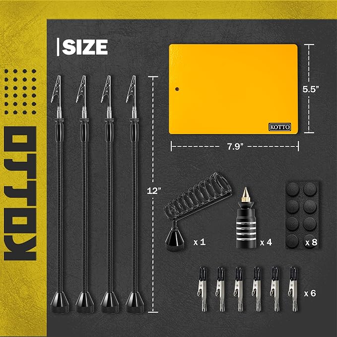 KOTTO Helping Hands Soldering, Third Hand Soldering Tools PCB Holder Four Arms - Image 4