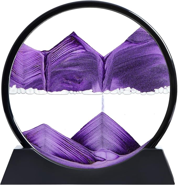 Moving Sand Art Liquid Motion, 3D Deep Sea Sandscape Color Quicksand Decor by KPNUWN