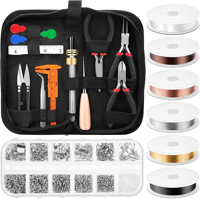 Thrilez Wire Wrapping for Jewelry Making, Repair and Beading Supplies Kit by Thrilez
