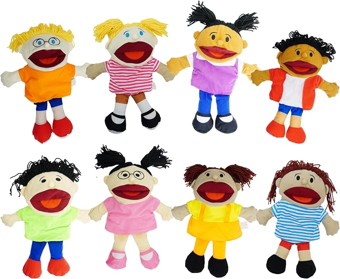 4E's Novelty Multicultural Hand Puppets - Image 9