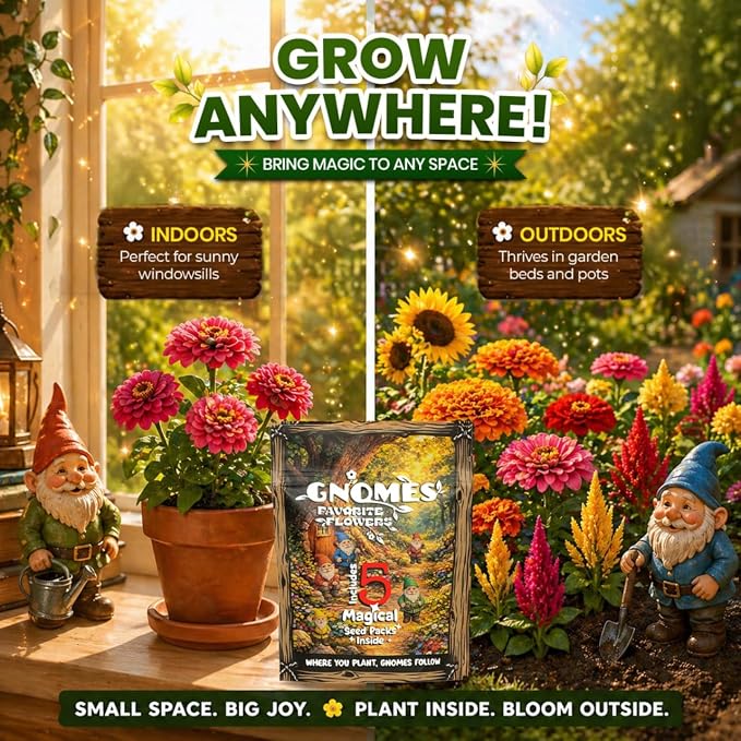 Gnome Garden Seed Kit | 5 Flower Varieties - Image 6