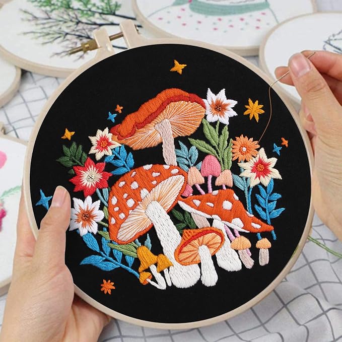 Louise Maelys Mushroom Embroidery Kit - Image 4