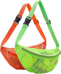 Hsei 2 Pcs Mesh Shell Bags for Beach Shelling Seashell Collecting Fanny Pack by Hsei