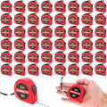 50 Pcs 6 FT Mini Tape Measure Retractable Bulk Small Measuring Tape Pocket Size Measurement Tool for Operation Christmas Items Party Favor Gifts Stuffers for Men(Red)
