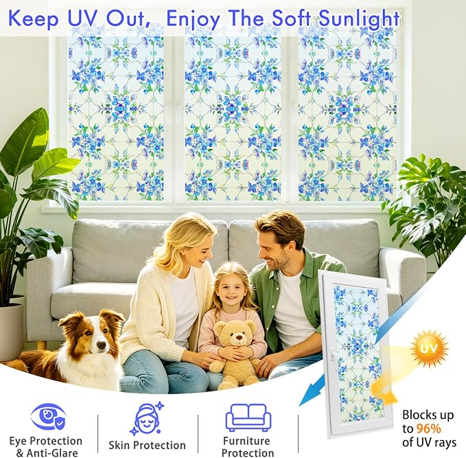 SOMWISE Frosted Glass Window Privacy Film - Image 4