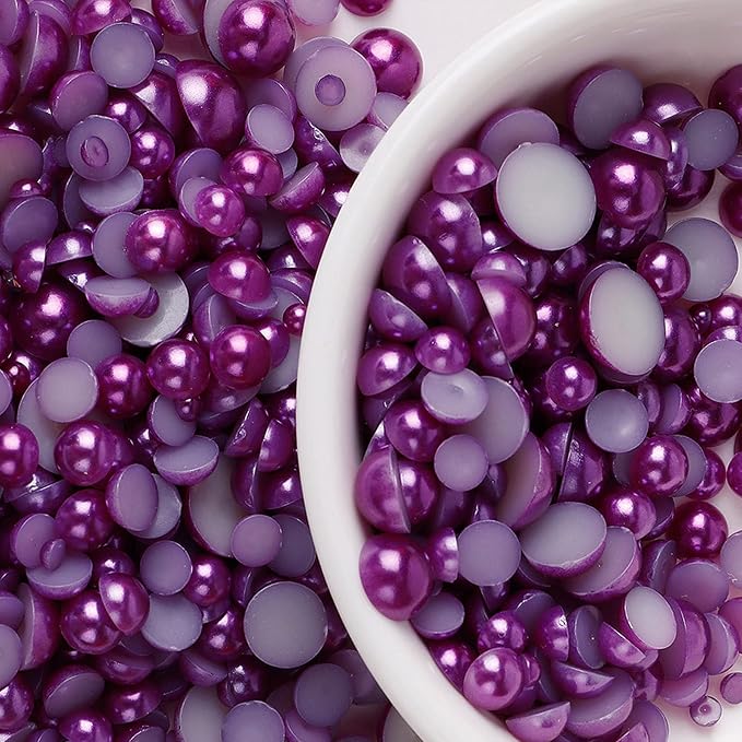 5600PCS Half Round Pearls Flatback Imitation Pearls - Image 3