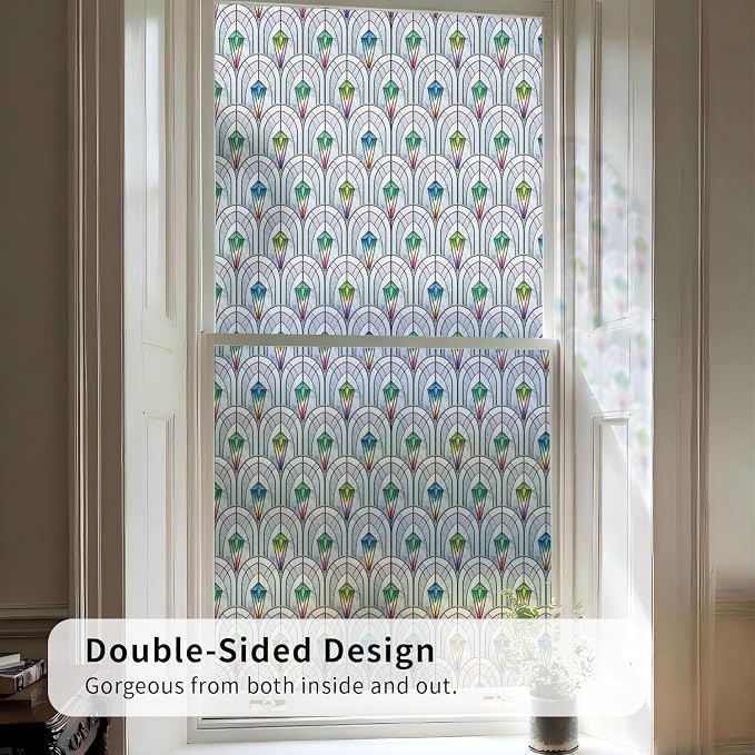 3D Vintage Stained Glass Window Film - Image 6