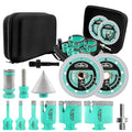 Tile Hole Saw Kit for Porcelain - (6/8/10/35/50/65mm+Finger Bit+Drilling Milling +Chamfer Bit+Adapter+Tile Blade) Diamond Drill Bits for Ceramic Marble Brick Granite,5/8"-11 Thread