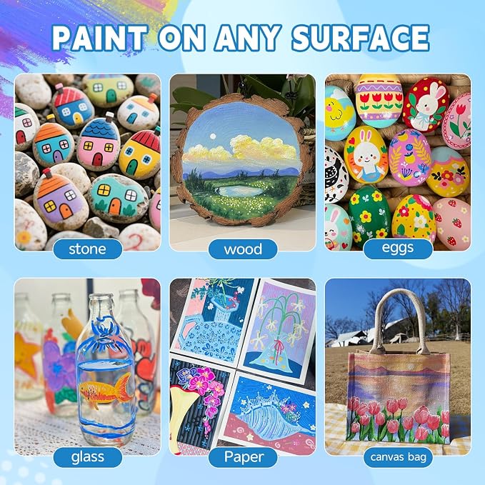 60 Colors Acrylic Paint Markers - Image 8