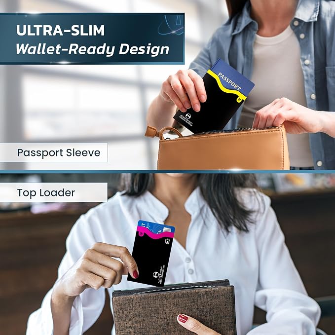 Alpine Rivers RFID Blocking Sleeves, Credit Card Protector, Passport Sleeve | - Image 5