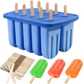 Popsicles Molds, 10 Cavity Silicone Popsicle Molds Easy-Release BPA-free by AUDFA