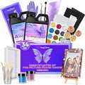 HeyClear Epoxy Resin Picture Frame Silicone Mold Kit -34 oz Super Clear and by HeyClearResin