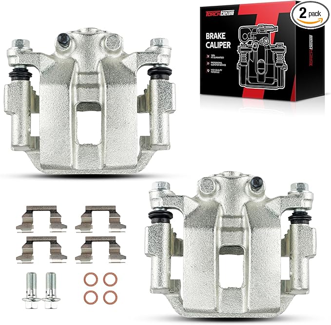 Torchbeam Rear Brake Calipers Set for INFINITI 2005 2007 G35 3.5L, INFINITI 2006 2008 G35, INFINITI 2009-2010 G37 3.7L, Rear Left and Rear Right Calipers Replace # 19B2793A+19B2792A