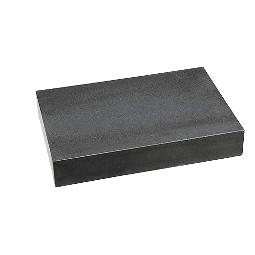 HHIP 4401-1812 Black Granite Surface Plate, Grade A, Ledge 0, 18" Length x 12" Width x 3" Height, +/000050" Accuracy, 80 lb. Weight