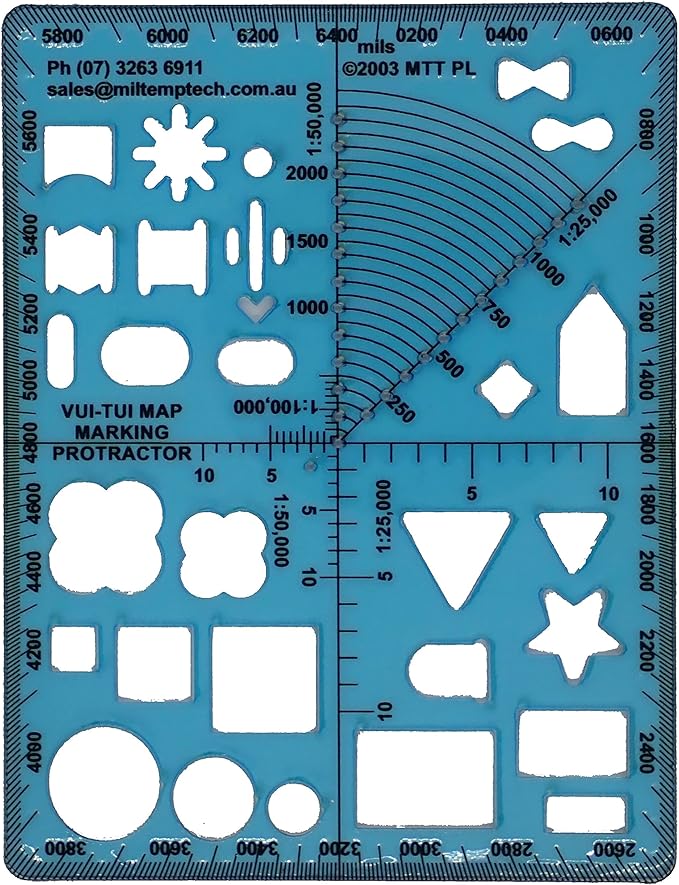 Map Marking Protractors