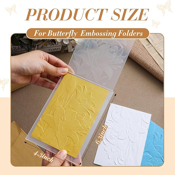 Geiserailie 1 Pcs Embossing Folders 2d/3D Embossing Machine Template Paper Card - Image 2