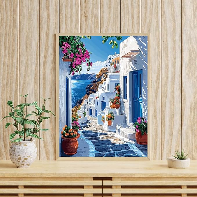 WUDWL Diamond Art Kits for Adults Beginner, Coastal City DIY Modern Diamond - Image 5