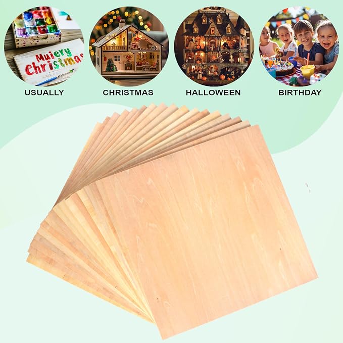 30 Pack 12"x12"x1/8" Basswood Sheets - Image 4