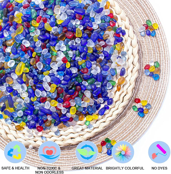 Keedolla 3 Lb Rainbow Fish Tank Rocks Gravel - Image 2