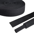 50% Woven Wire Loom Heat Shrink Braided Sleeving Shrinkable Fabric Cable Sleeve Braid Hose Covering Protection for Automotive Wire/Harness/Sheath(1-1/8"-42ft)