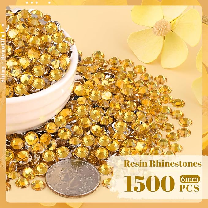 1500PCS 6mm Resin Rhinestones Bulk - Image 2