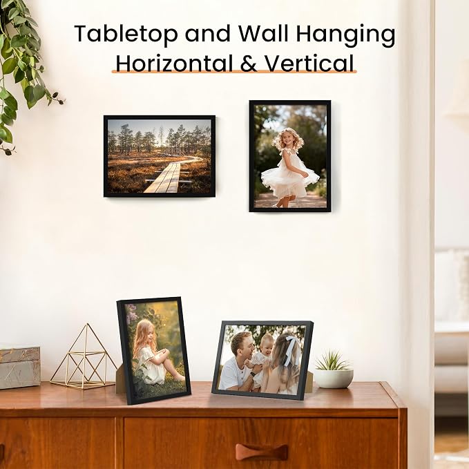 upsimples 5x7 Picture Frame Set of 3, Made of High Definition Glass - Image 7