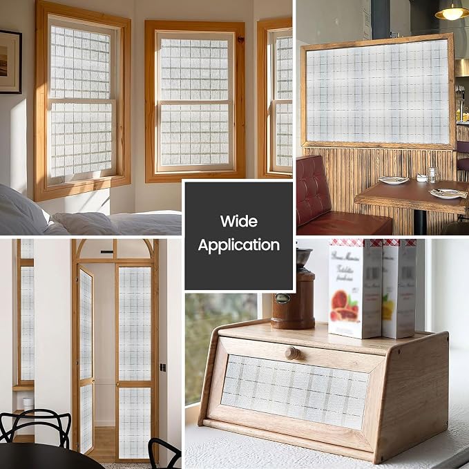 ADD.HERES Window Privacy Film, Frosted Glass Decorative Static Cling, Removable - Image 5