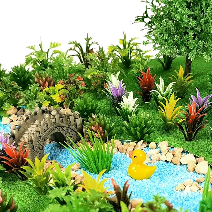 91pcs Model Trees Mixed Miniature Trees Model Train Scenery Fairy Garden Trees - Image 6