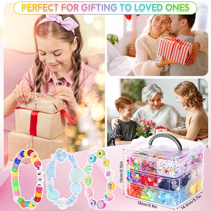 3123Pcs Assorted Acrylic Beads Kit - Image 7