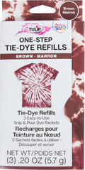 Tulip One-Step Tie-Dye Kit, 3 Fabric Dye Refill Packs by Tulip