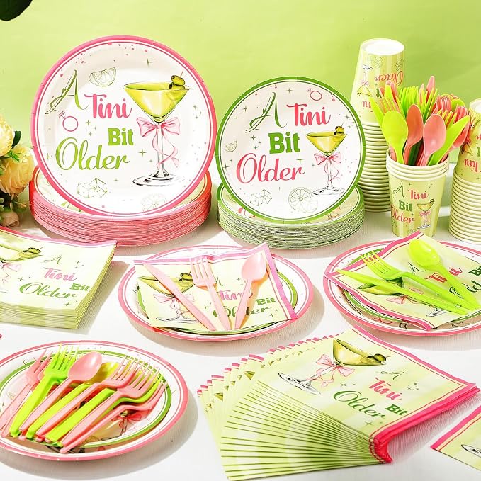 Pickmesh 400 Pcs A Tini Bit Older Birthday Party Plates and Napkin Decoration - Image 6