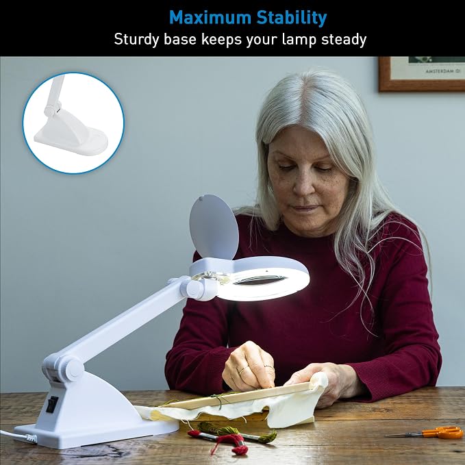 LED Magnifying Desk Lamp – Magnifier Lamp - Image 5