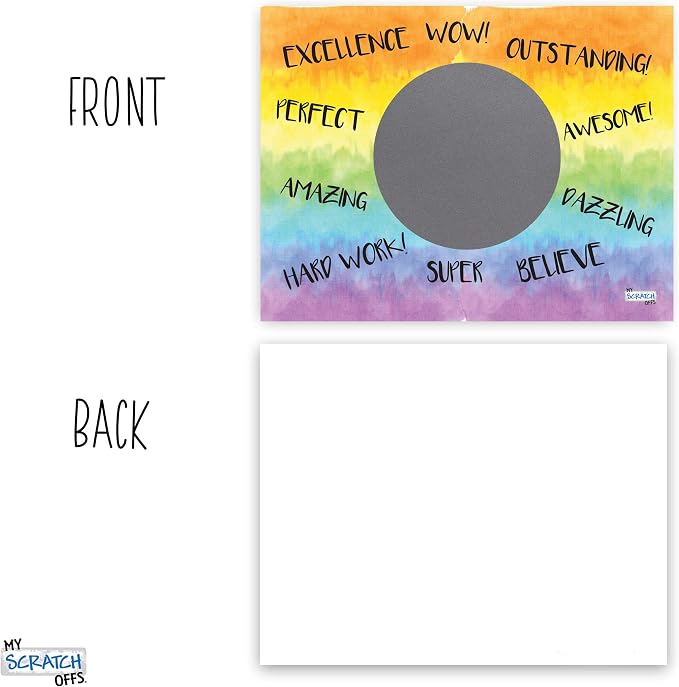 My Scratch Offs Positive Affirmations DIY Make Your Own Scratch Offs Watercolor - Image 3