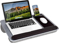 LAPGEAR Home Office Pro Lap Desk – Silver Carbon, Fits 15.6” Laptops by LapGear
