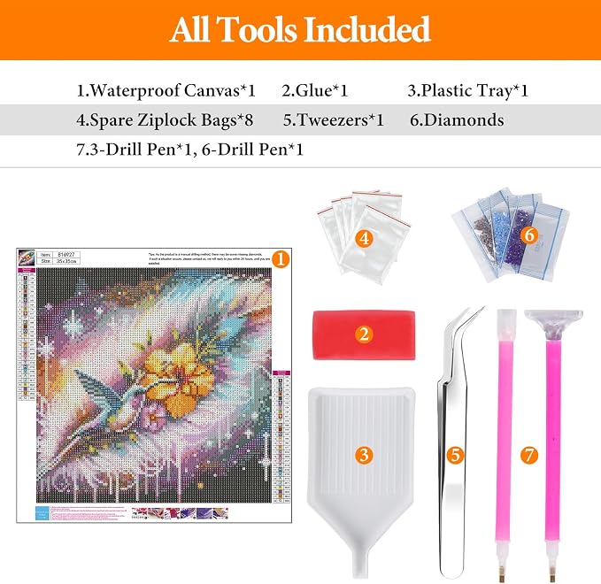 Offito Hummingbird Diamond Art Kits - Image 5