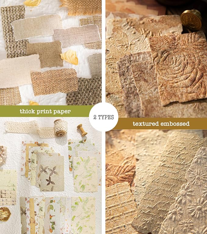 168Pcs Textured Scrapbook Paper Kit - Image 8