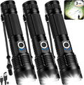 Rechargeable LED Flashlight High Lumens - 99,000 Lumens Super Bright Flash Light with 5 Modes, Waterproof Powerful Linterna Multifunctional Flashlights for Camping