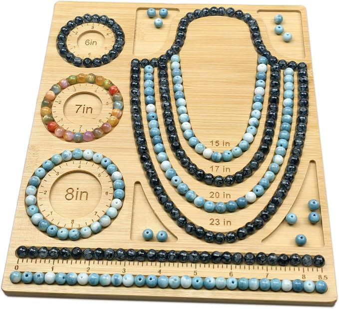Petoysoso Bead Boards for Jewelry Making, Bamboo Beading Board for Bracelet & - Image 4