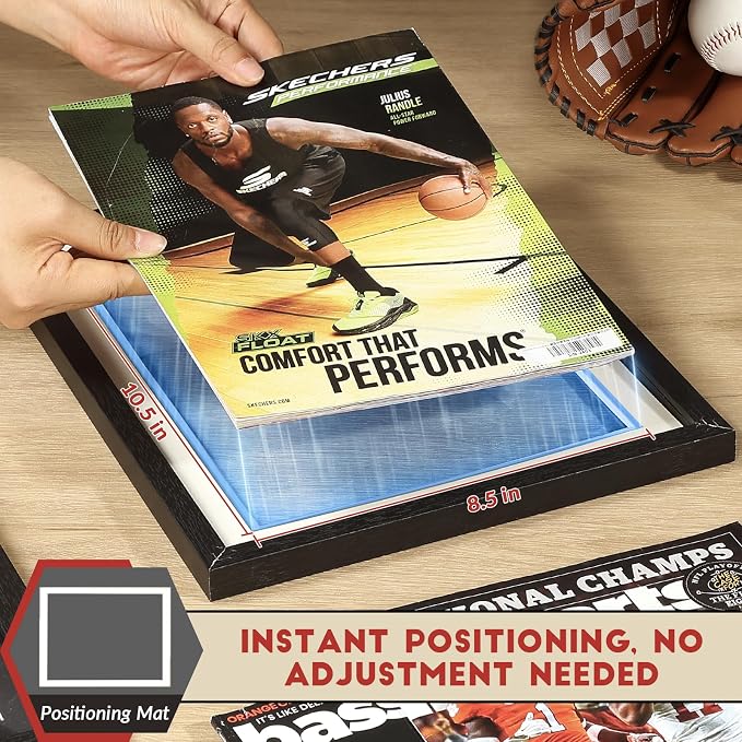 JupDec Sports Magazine Frame, Premium Wood Display Case - Image 3