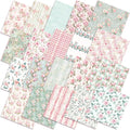HunnmingRe 20 Pcs 10''x10'' Floral Greenery Quilting Fabric Square Watercolor by HunnmingRe