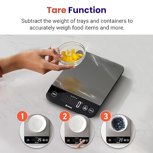 Etekcity 22lb Food Kitchen Scale, USB Rechargeable, IPX6 Waterproof | Digital - Image 7