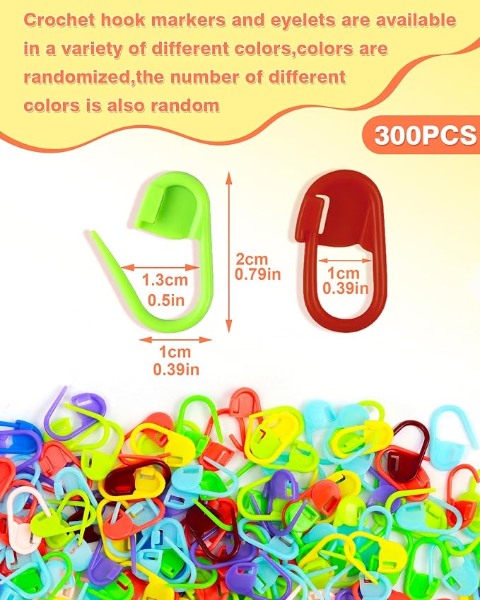 300pcs FIVEIZERO Stitch Markers - Image 2