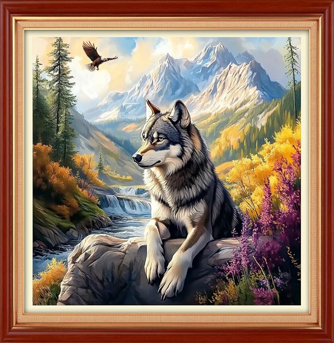 Foxhool Stamped Cross Stitch Kits, 11CT Printed Cross Stitch Pattern Full by FoxhoolBeginnersCrossStitchKits